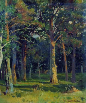 Iván Ivánovich Shishkin Painting - bosque de pinos paisaje clásico Ivan Ivanovich